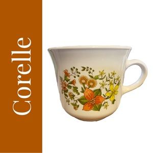 Vintage Corelle Corning Indian Summer Cups/Creamer Pitcher